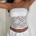 Aria Basics Aria Basics Cross-border Sexy Lace Tube Top With European And American Style_ecoleips.com