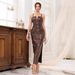 Women's Clothing Party Long Sequin Dress Sexy Evening Dress_ecoleips.com