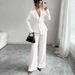 Minimalist Two-Piece Set For Women - Sleeveless Blazer & High-Waisted Trousers, Office To Dinner Outfit (European Sizing, Beige)_ecoleips.com