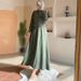 Verve 2025 Spring/Summer New Muslim Fashion Casual Long Sleeve Shirt And Skirt Set_ecoleips.com