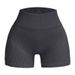 2025s Seamless Ribbed For Women, Summer Three-Quarter Length Outdoor Elastic Yoga Shorts, High-Waisted Hip-Lifting Tight_ecoleips.com