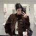Women's Short Suede Jacket, Spring And Autumn 2025 New Korean Style, High-end Feel, Loose Fit, Suitable For Petite_ecoleips.com