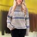 Women's Clothing Cozy Christmas Knit Sweater – Half-Turtleneck Snowflake Pullover For Women (S-XL)_ecoleips.com