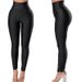 High Waist High Elasticity Yoga Running Leggings For Women Leisure Sports Polyester_ecoleips.com