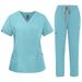 Women's Clothing Multi Color Split Suit Nurse Uniform Work Clothes Protective Clothing Professional Work Clothes Technician Clothes Brush Hand Clothes_ecoleips.com