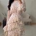 Modest Abaya Dress Elegant Long Sleeve Maxi Dress For Women – Flowy Boho Floral Print Dress (Spring Collection)_ecoleips.com