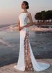 Cross-Border European And American Evening Lace Patchwork Extra Long Dress Vacation Sexy Hollow Out Women Factory_ecoleips.com