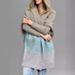 Oversized Hooded Cardigan – Longline Color-Block Sweater Coat (Green/Pink/Sky Blue, S/M/L/XL,Workwear Style)_ecoleips.com