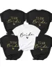 Women Cotton T Shirt Team Bride Bachelorette Party Shower Hen Party Bridesmaid Print T-Shirt 2024 Girls Wedding Female Tops_ecoleips.com
