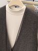 Aria Basics V-neck Knitted Vest Women, Suitable For Spring, Autumn, Winter, 2025 Stylish And Fashionable Vest, Plus-size Cardigan_ecoleips.com