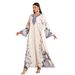 Verve Muslim Long Printed New Dubai Abaya Dress Noon_ecoleips.com