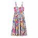 ZA European And American Cross-border 2025 New Spring Women's Beach Vacation Strap Colorful Floral Waist-cinching Long_ecoleips.com