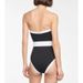 Women's Clothing Black And White Contrast Hot Spring Vacation High End Swimsuit Female 2387_ecoleips.com