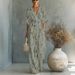 Elegant V Neck Printed Jumpsuit Waist Cinching Women's Clothing Spring Summer New_ecoleips.com