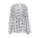 2023 European And American New Loose Printed Women's Casual Tie Long Sleeve Pajamas High Waist Shorts Set Homewear_ecoleips.com