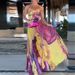Women Fashion Hight Waist Pleated Holiday Dress Elegant Backless Beach Party Dresses Sexy Halter Pattern Print Swing Long Dress_ecoleips.com