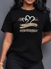 Casual White Round-neck T-shirt With Colorful Bear Desig Short Sleeves Women's Fashion_ecoleips.com