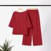 Women's Clothing Plus Size Women's Solid Color National Style Retro Pants Suit Cotton And Linen Casual Long Sleeved Loose Cotton Suit_ecoleips.com