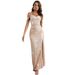 Women's Clothing Women's Sexy Backless Sequined Dress Tube Top Slit Party Sling Long Evening Dress_ecoleips.com