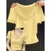Women's Clothing Solid Color Lapel Polo Shirt Short Sleeved T Shirt Women's Summer V Neck Slim Fit Bottoming Shirt Short Top_ecoleips.com