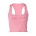 European American Style Women's Sleeveless Vest U-Neck Rhinestone Letter Print Casual Fashion Sexy Top for Spring 2024_ecoleips.com