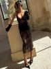JULISSA MO Patchwork Sexy Sheer Lace Women Maxi Dress Black Spaghetti Strap V-neck Dress Spring Slim Elegant Party Evening Dress_ecoleips.com