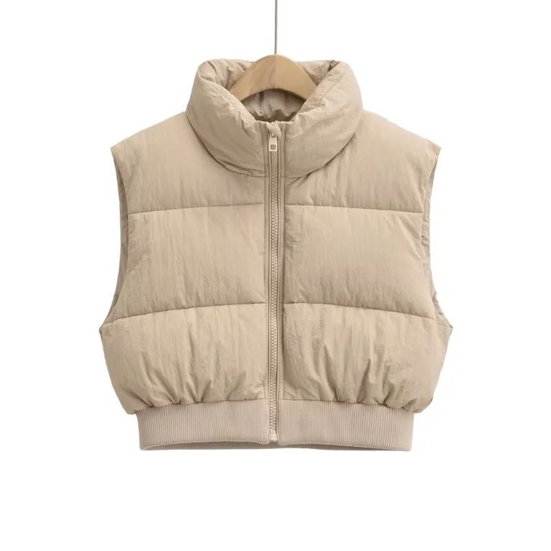Women's clothing Spring Women's Urban Casual Versatile Cotton Clothes Vest Vest Inner Pocket Design Jacket_ecoleips.com