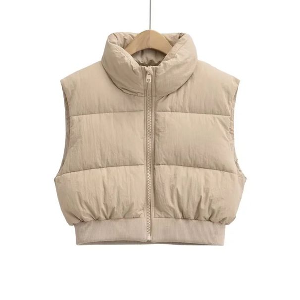 Women's clothing Spring Women's Urban Casual Versatile Cotton Clothes Vest Vest Inner Pocket Design Jacket_ecoleips.com