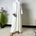 Verve 4632 New Fashion Loose 2025 Bright Satin Diamond Strip Outer Connected Skirt Long Dress Robe Ethnic Costume Set_ecoleips.com