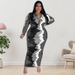 Women's Clothing Women's Plus Size Open Chest Collared Dress Style Autumn Clothing Long Sleeve For Formal & Casual For Women_ecoleips.com