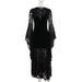 Women's Dark Style Elegant Dress Batwing Sleeve Lace Patchwork Velvet New Arrival Halloween Autumn_ecoleips.com