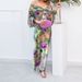 2026 New Spring Women's Clothing, Cross-Border European American Fashion Set, Elegant Tie-Dye Long-Sleeve Shawl And_ecoleips.com