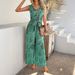 DiYun European And American 2025 Spring/Summer Casual Resort Style Women's Rayon Printed High-Waisted_ecoleips.com