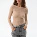 Women's Long Sleeve Slim Fit Round Neck Base Layer Top See Through Sexy Fashion Tee For Autumn Winter American Style_ecoleips.com