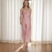 Women's Sexy French Style Satin Cami Maxi Dress – Silk Like Slip Dress For Evening 2026_ecoleips.com