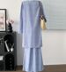 Malay Women's Printed Casual Set Dress Muslim Abaya_ecoleips.com
