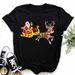 Popular Cross-border Christmas-themed Clothing With Christmas Tree And Santa Claus Motifs, Fashionable Cartoon_ecoleips.com