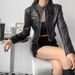 Women’s Vintage Distressed Motorcycle Jacket – Slim Fit Retro Biker Style | Faux Suede & Leather-Look For Urban Edge_ecoleips.com