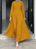 Elegant Long Sleeved Sexy round Neck Fishtail Dress Autumn New Arrival Women's Clothing European American Style_ecoleips.com