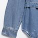 Distressed Denim Shirt Jacket For Women - Casual Oversized Button Down Top With Stylish Ripped Details (XS/S/M/L)_ecoleips.com