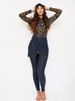 Women's Clothing Conservative Swimsuit 3 Piece Set Printed Long Sleeved All Inclusive Women's Swimsuit Hat Top Pants_ecoleips.com