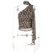 European And American INS Style Hot Girl Women's Leopard Print One-Shoulder Sleeveless Ribbon Short Tight Tank Top_ecoleips.com