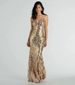 Women's Clothing Long Dress Fashionable Versatile Sequin Sexy Backless Suspender Long Dress_ecoleips.com