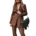 Women's Clothing Women's Fashion Two Piece Suit Set Loose Fit Hooded Sweatshirt Autumn Long Sleeve For Formal & Casual For Women_ecoleips.com
