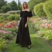 Frech-style Elegat Wome's Log Dress, 2026 Sprig Ew Fashio, Off-shoulder Floral Patchwork, High-ed Dress For_ecoleips.com