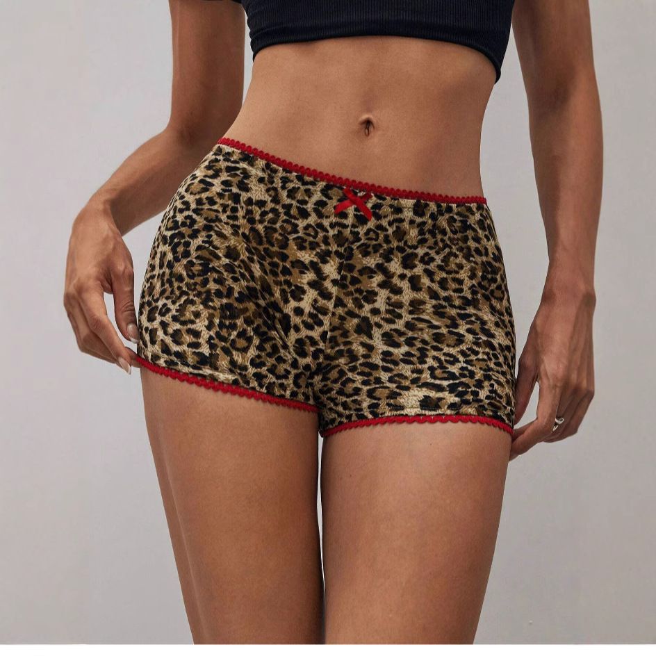 Aria Basics Aria Basics In-stock European And American Independent Site Leopard Print Women's Fashion Casual Comfortable Slim-fit Sexy_ecoleips.com