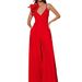 Women's Clothing Fashion Temperament Jumpsuit Three Dimensional Flower Deep V Suspender Jumpsuit_ecoleips.com