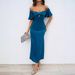 Independent Brand Summer New European And American Women's Clothing, Elegant Solid Color Heart-neck Short-sleeved_ecoleips.com