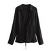Verve 1133 Women's 2025 Spring New Arrival Fashion Bowknot Decorated Satin Texture Shirt_ecoleips.com