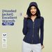 Women's Hooded Cardigan Yoga Top Long Sleeve Stand Collar Zipper Fitness Jacket Sports Running_ecoleips.com